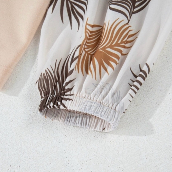 NWOT Jet Stream Polka Dot Puff Sleeve Cream Top, Size Medium - Picture 6 of 8